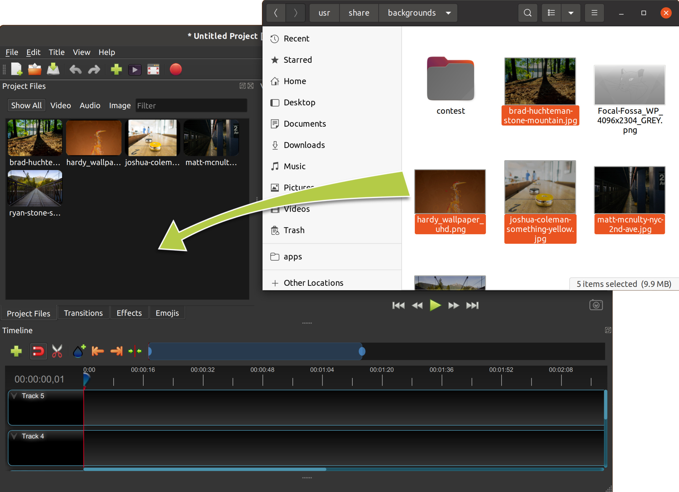 Quick Tutorial — OpenShot Video Editor 2.5.1-dev2 documentation