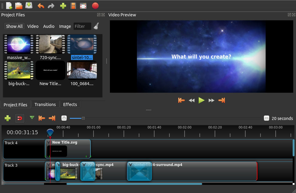 OpenShot Video Editor screenshot