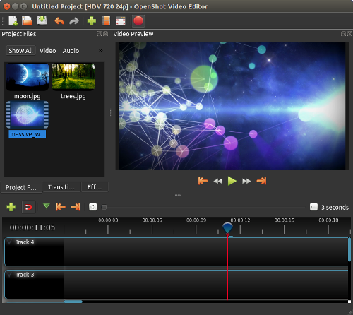 OpenShot · Tutorial del Editor de video open source Screenshot-background